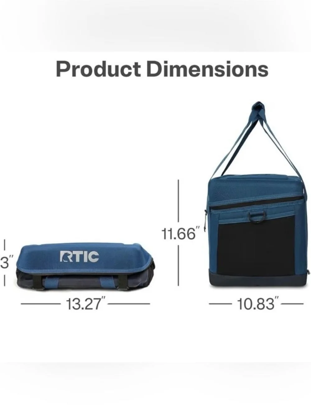 RTIC Navy Blue Soft-Sided Cooler Bag